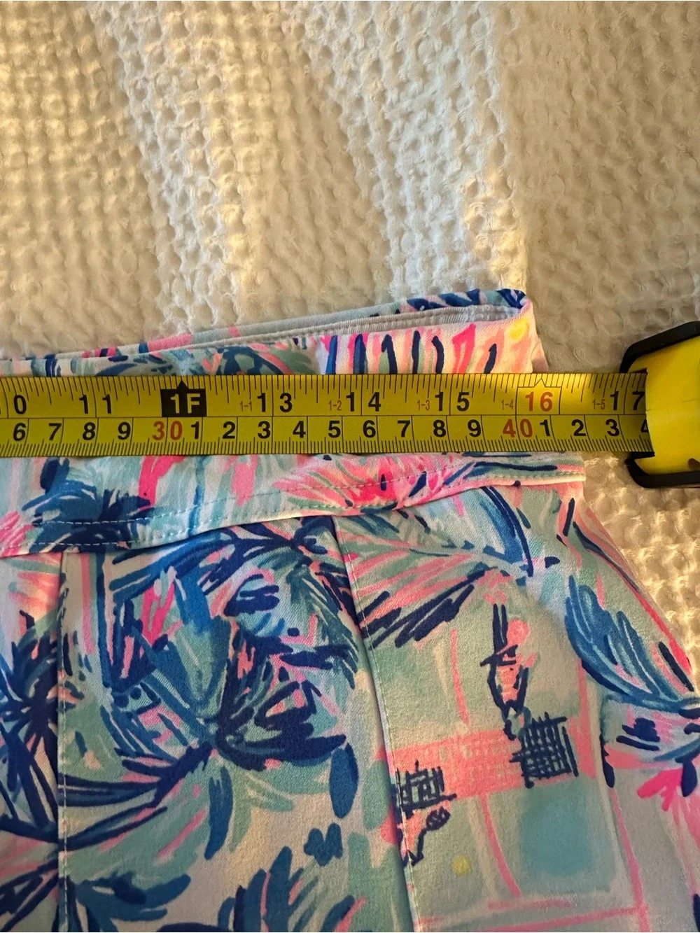 Lilly Pulitzer Luxletic Ravello Blue Perfect Match Frazer Short UPF 50 Size 10